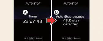 ISG inhibition at traffic signs (STOP/YIELD/Roundabout)