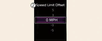 Speed Limit Offset