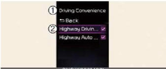 Setting features