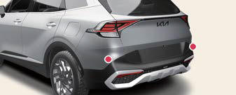 Rear corner radar
