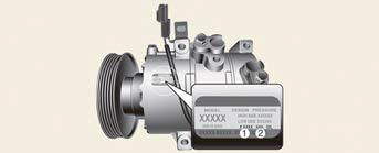 Air conditioner compressor label
