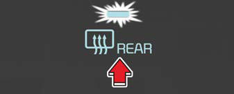 Operating rear window defroster