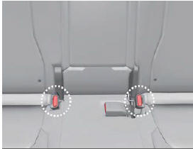 Stowing the rear seat belt