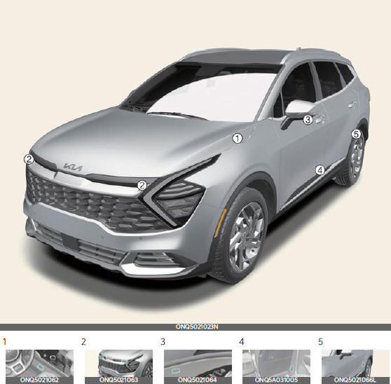 Air bag collision sensors