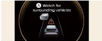 Warning road conditions ahead
