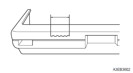 3. If a crack on bumper section A is less than