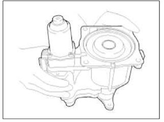 3. Remove the hydraulic motor (actuators) after loosening bolts with hex
