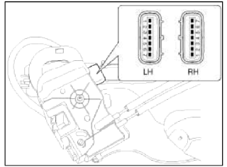 4. Check for continuity between the terminals in each switch position