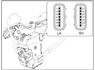 4. Check for continuity between the terminals in each switch position when