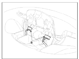 4. Remove the handsfree remote control switch.
