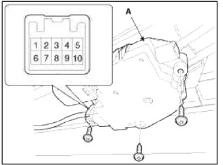4. Ground the terminals as below table, and check that the panoramaroof runt