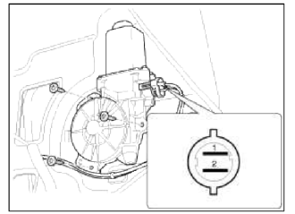 4. Connect the motor terminals directly to battery voltage (12V) and check