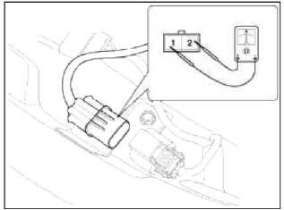4. Turn the ignition switch ON and the windshield deicer switch ON, then
