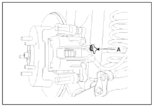 4. Repeat the procedure for wheel in the sequence shown below until air