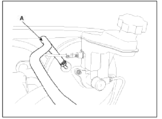 5. Remove the master cylinder. (Refer to Master cylinder)
