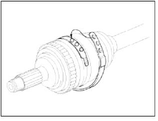 4. To reassemble the dynamic damper (A), keeping the shaft (B) in the