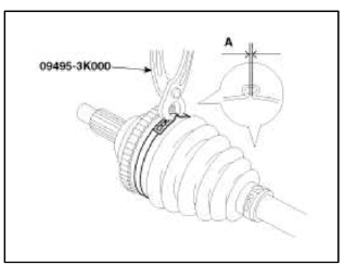 12. To control the ah in the VTJ boot, keep the specified distance between