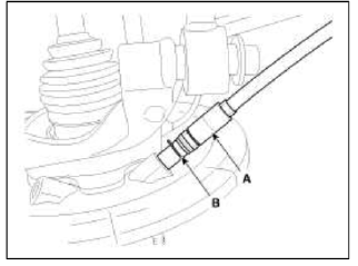 9. Remove the assist arm (A) from the rear axle carrier.