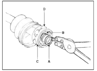 4. Clean the inner race, cage and balls without disassembling.