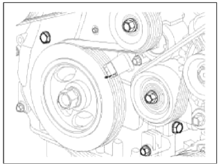 8. Disconnect the exhaust OCV (Oil control valve) connector (A) and the