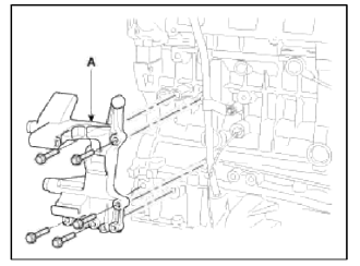 20. Install the water pump. (Refer to Cooling system in this group)