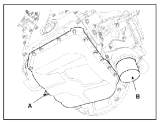 4. Install the oil drain plug with a new gasket.