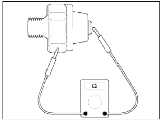 2. Check the continuity between the terminal and the body when the fine wire