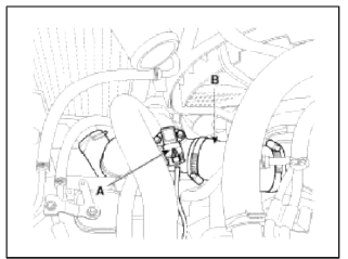 5. Remove the under cover (A).