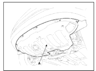 6. Remove the front bumper. (Refer to BD group)