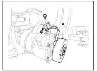 12. Reassemble the compressor clutch in the reverse order of disassembly, and