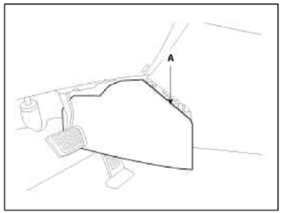 2. Remove the evaporator temperature sensor (A), by pulling it after rotating