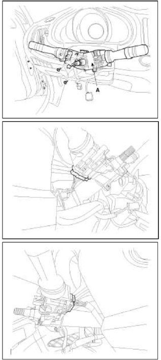 8. Remove the crash lower panel (A).