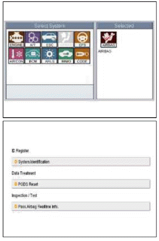 3. The GDS will show the two PODS RESET function steps.