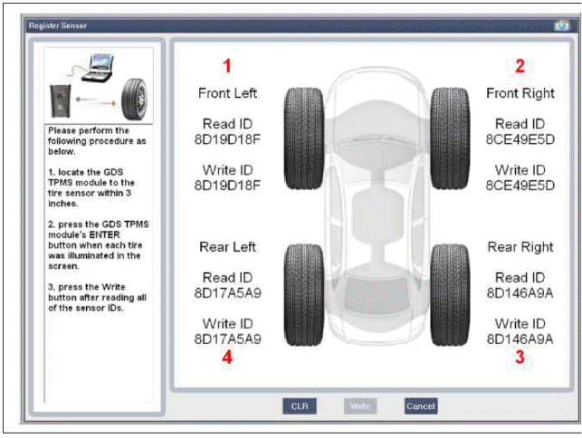 Sensor ID Writing