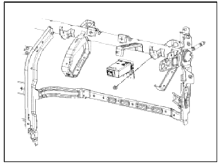 4. Secure new part to vehicle and fit connector.