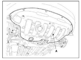 8. Loosen the bolt (A) & nut (B) and then remove the roll rod stopper.