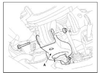 5. Loosen the bolt & nut and then remove the rear lower arm (B) with the sub