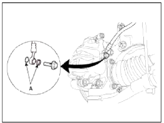 2. After installation, bleed the brake system. (Refer to Brake system