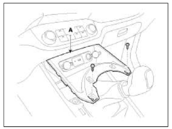4. Disconnect the connector (A).