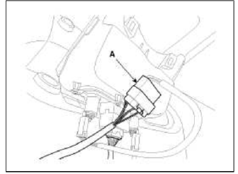 5. Remove the console side cover (A).