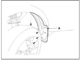 3. After loosening the mounting screws and clips, then remove the side sill
