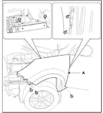 7. Installation is the reverse of removal.