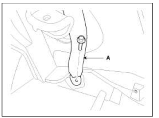 4. After loosening the mounting bolts, then remove the rear seat mounting