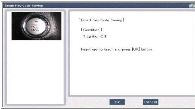 4. After inserting the teaching key, push "ENTER" key.