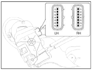 4. Check for continuity between the terminals in each switch position